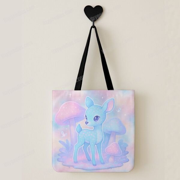 Pastel Deer Shopping Tote Bag