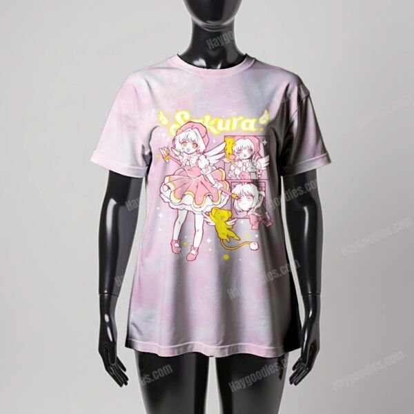 pinktiedye Card Captor Sakura Women's Fit T-Shirt-UK 8 TO UK 24-Various Colours