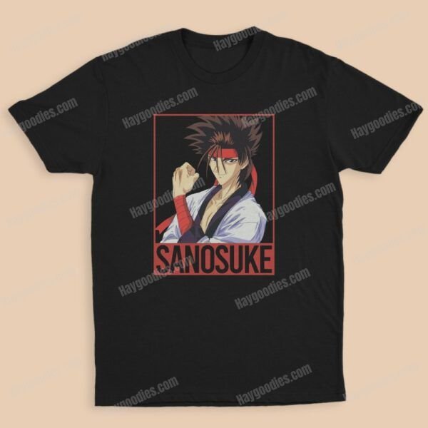 sano1 Rurounin Kenshin Unisex Black T-Shirts-Adult Sizes to 5XL-Various Designs