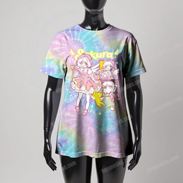 tiedye1 Card Captor Sakura Women's Fit T-Shirt-UK 8 TO UK 24-Various Colours