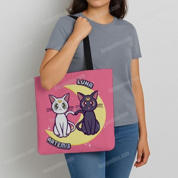 Luna and Artemis Shopping Tote Bag-Various Colours