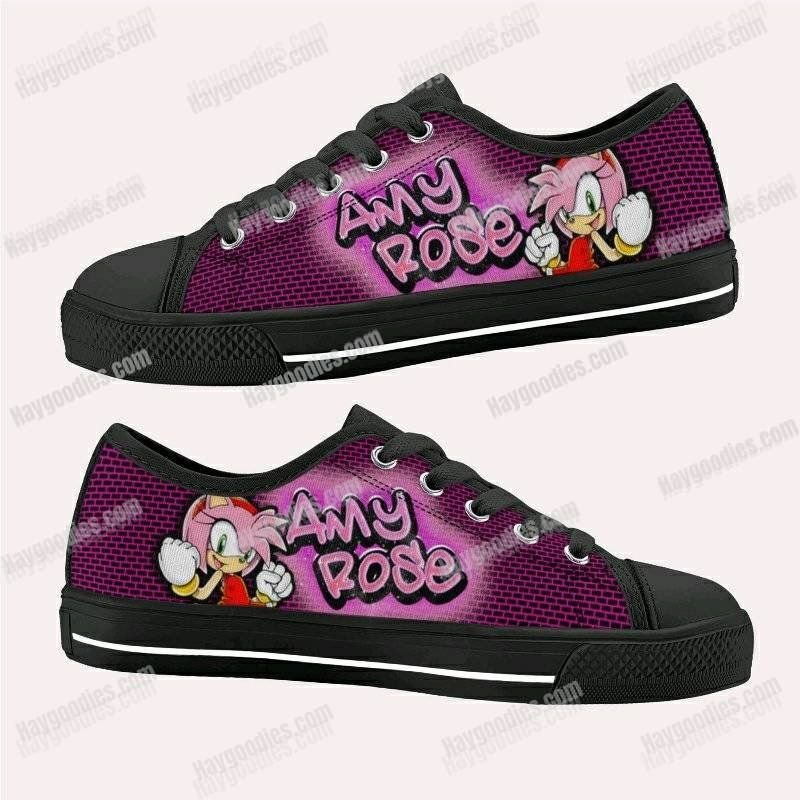 Amy Rose Kids Low Top Canvas Shoes