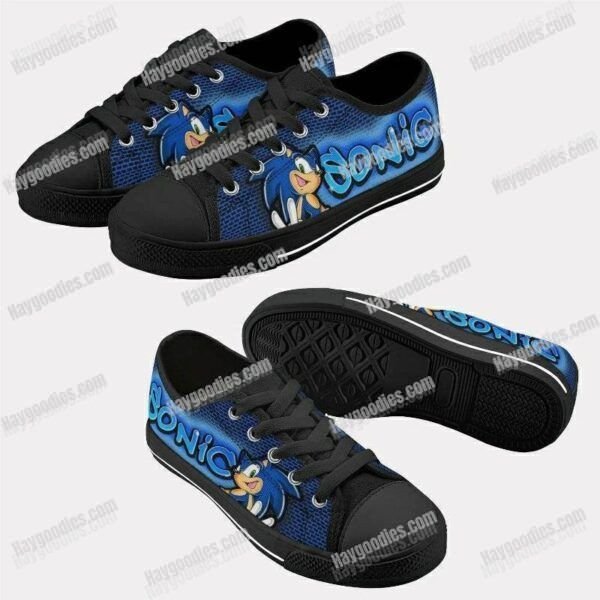 Sonic the Hedgehog Kids Low Top Canvas Shoes