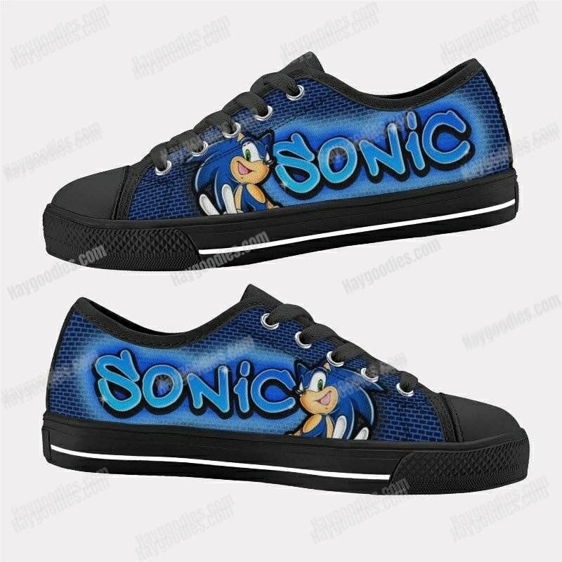 Sonic the Hedgehog Kids Low Top Canvas Shoes