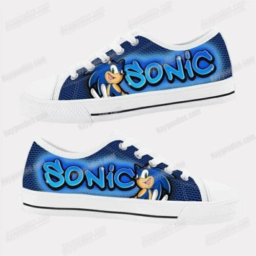 Sonic the Hedgehog Kids Low Top Canvas Shoes