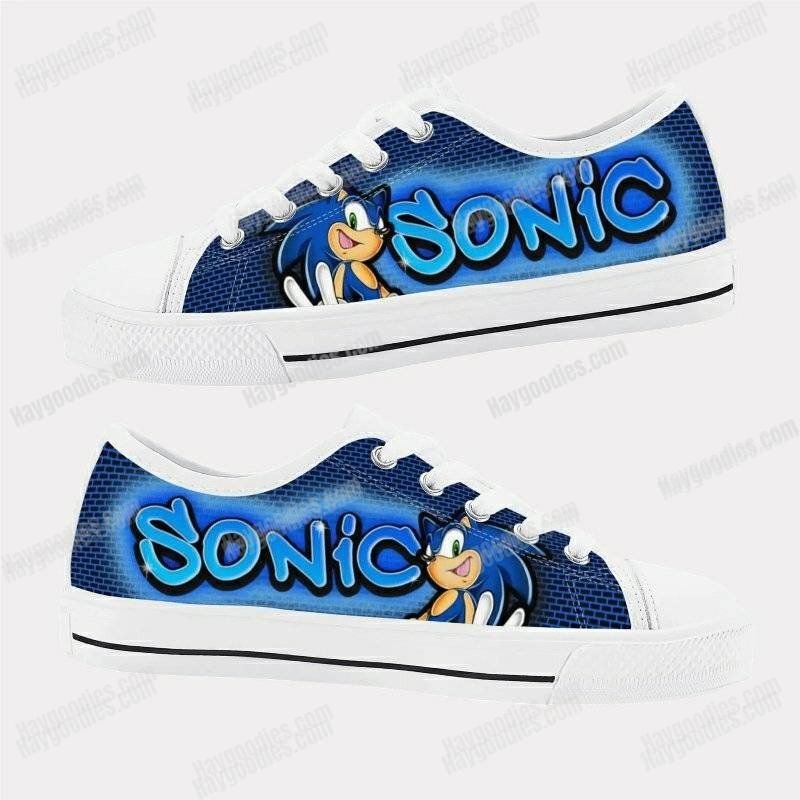 Sonic the Hedgehog Kids Low Top Canvas Shoes