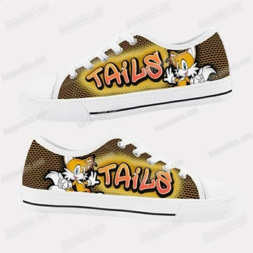 Tails Kids Low Top Canvas Shoes