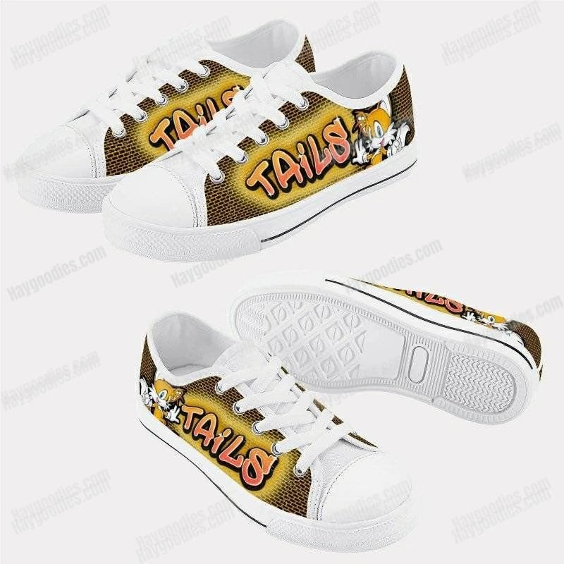 Tails Kids Low Top Canvas Shoes