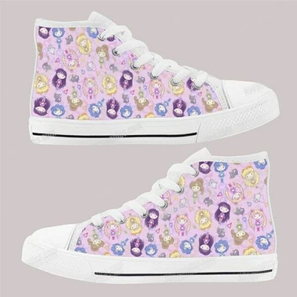 Sailor Moon and Scouts Kids High Top Canvas Shoes Sailor Moon and Scouts Kids High Top Canvas Shoes