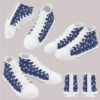Sonic Pattern Kids High Top Canvas Shoes