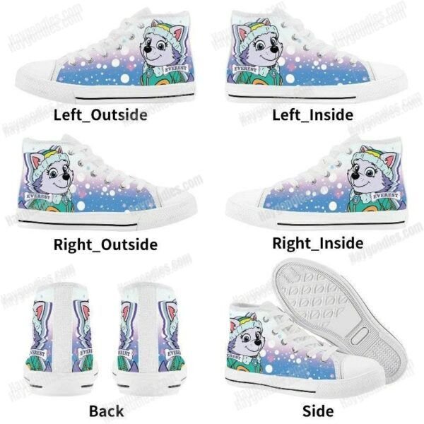 Everest Paw Patrol Kids High Top Canvas Shoes