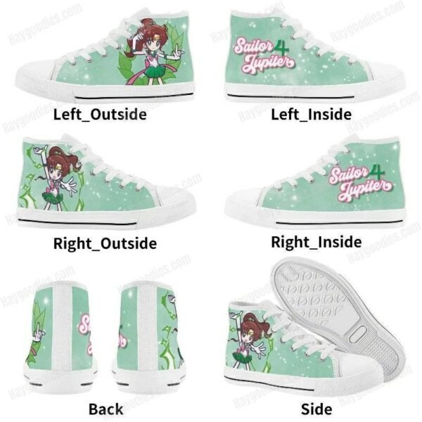 Sailor Jupiter Kids High Top Canvas Shoes