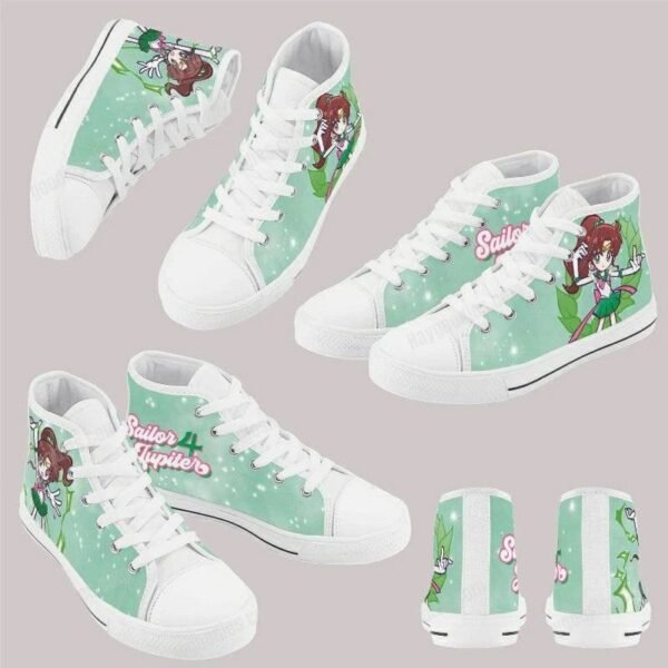 Sailor Jupiter Kids High Top Canvas Shoes