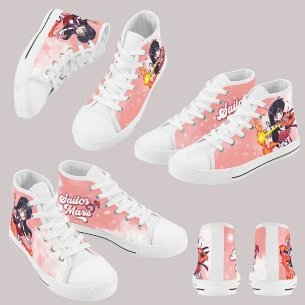 Sailor Mars Kids High Top Canvas Shoes