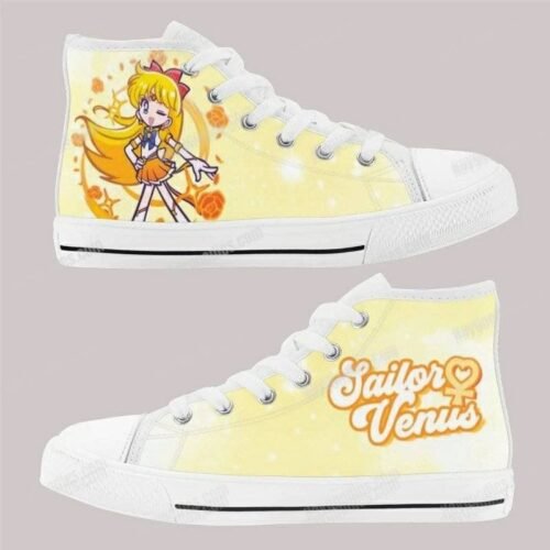 Sailor Venus Kids High Top Canvas Shoes Sailor Venus Kids High Top Canvas Shoes