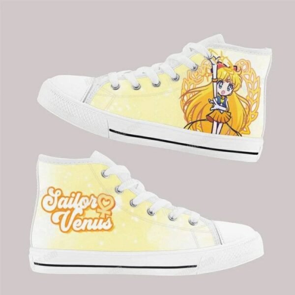 Sailor Venus Kids High Top Canvas Shoes