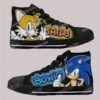 Sonic and Tails Kids High Top Canvas Shoes
