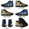 Sonic and Tails Kids High Top Canvas Shoes