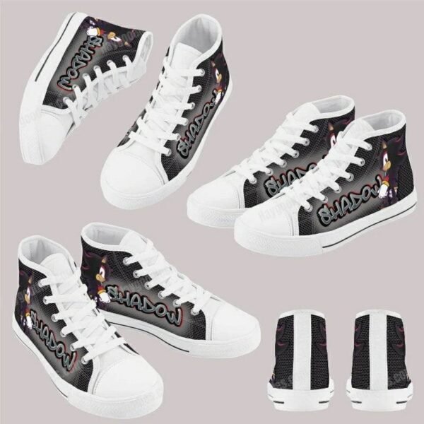 Shadow Kids High Top Canvas Shoes – Black or White Sole