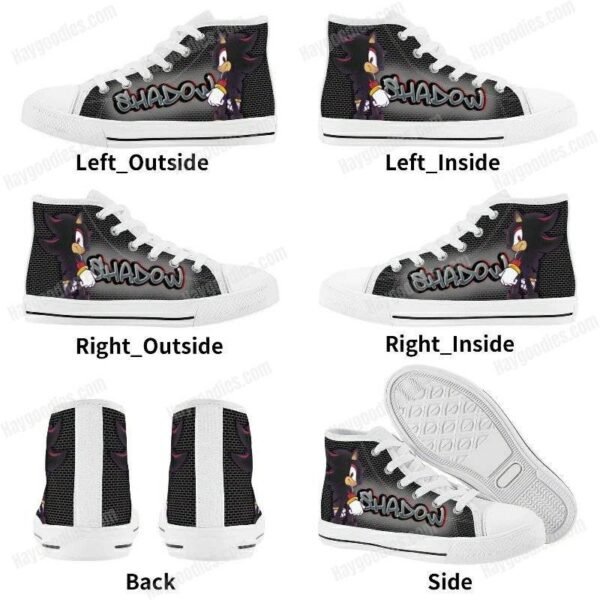 Shadow Kids High Top Canvas Shoes – Black or White Sole