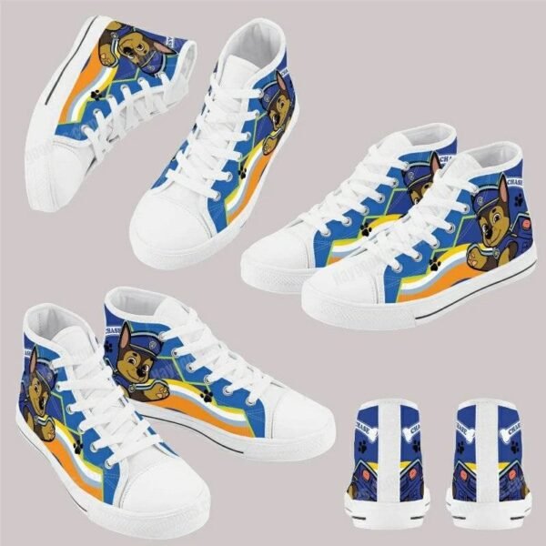 Chase Paw Patrol Kids High Top Canvas Shoes