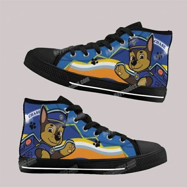 Chase Paw Patrol Kids High Top Canvas Shoes