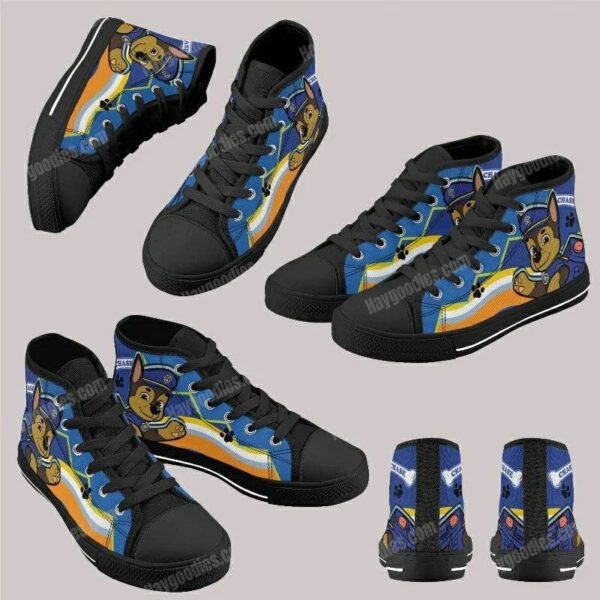 Chase Paw Patrol Kids High Top Canvas Shoes