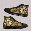 Tails Kids High Top Canvas Shoes – Black or White Sole Tails Kids High Top Canvas Shoes – Black or White Sole
