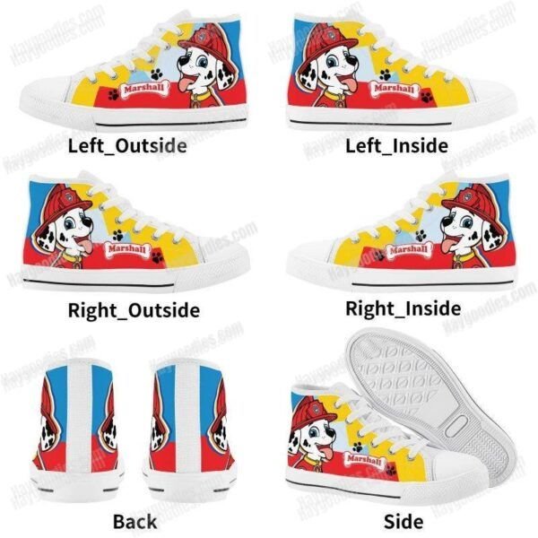 Marshall Paw Patrol Kids High Top Canvas Shoes Marshall Paw Patrol Kids High Top Canvas Shoes