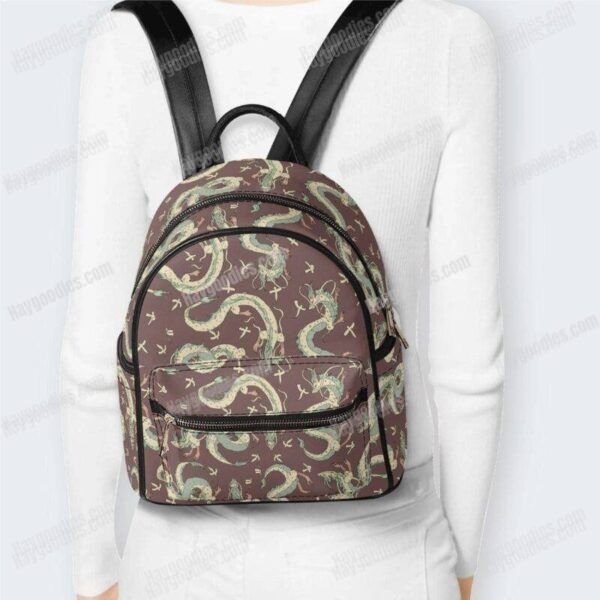 Dragon Haku PU Leather Backpack-2 Colors