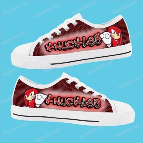 Knuckles Kids Low Top Canvas Shoes