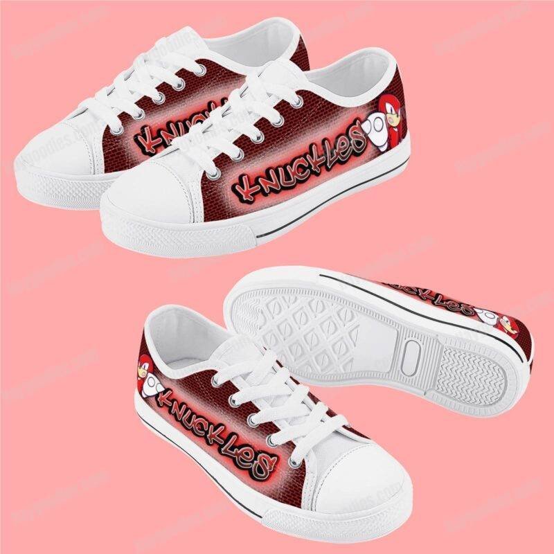 Knuckles Kids Low Top Canvas Shoes