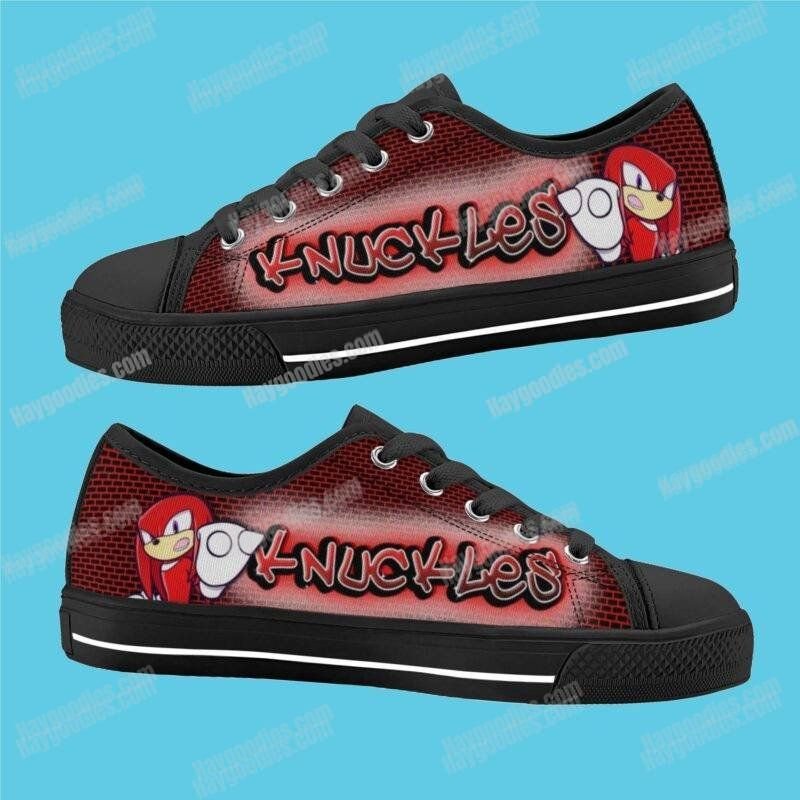 Knuckles Kids Low Top Canvas Shoes