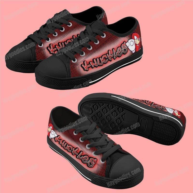 Knuckles Kids Low Top Canvas Shoes