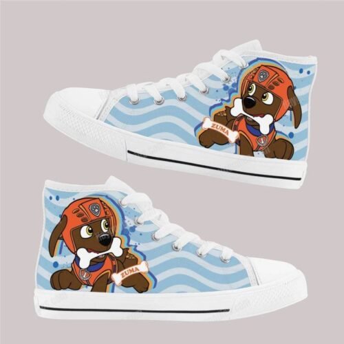 Zuma Paw Patrol Kids High Top Canvas Shoes Zuma Paw Patrol Kids High Top Canvas Shoes