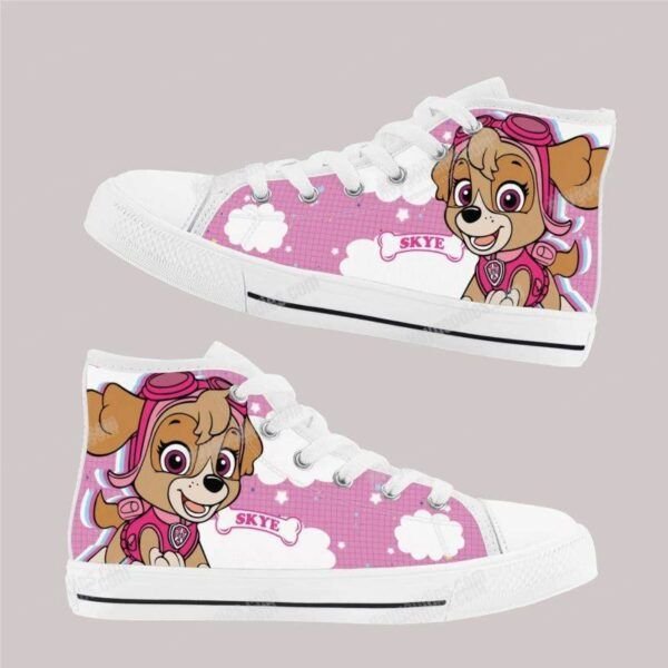 Skye Paw Patrol Kids High Top Canvas Shoes Skye Paw Patrol Kids High Top Canvas Shoes