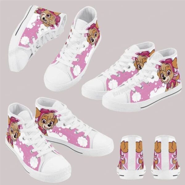 Skye Paw Patrol Kids High Top Canvas Shoes Skye Paw Patrol Kids High Top Canvas Shoes
