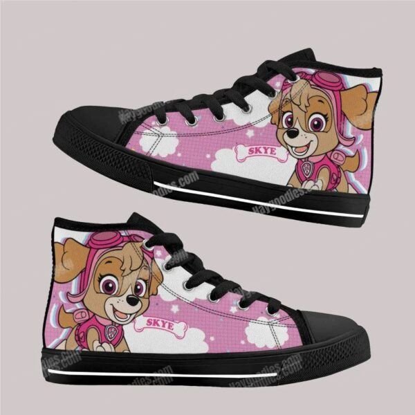 Skye Paw Patrol Kids High Top Canvas Shoes Skye Paw Patrol Kids High Top Canvas Shoes
