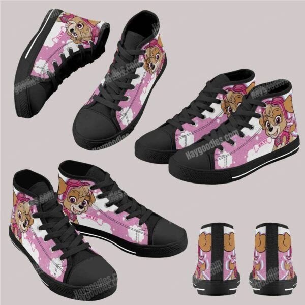 Skye Paw Patrol Kids High Top Canvas Shoes Skye Paw Patrol Kids High Top Canvas Shoes