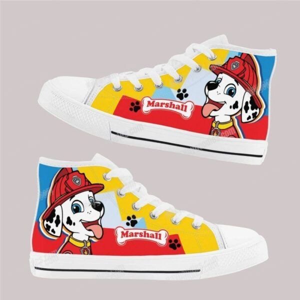 Marshall Paw Patrol Kids High Top Canvas Shoes Marshall Paw Patrol Kids High Top Canvas Shoes