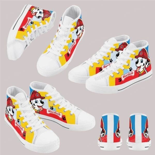 Marshall Paw Patrol Kids High Top Canvas Shoes Marshall Paw Patrol Kids High Top Canvas Shoes