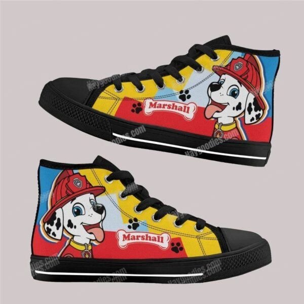 Marshall Paw Patrol Kids High Top Canvas Shoes Marshall Paw Patrol Kids High Top Canvas Shoes