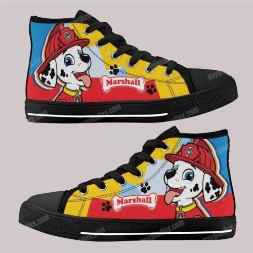 Marshall Paw Patrol Kids High Top Canvas Shoes Marshall Paw Patrol Kids High Top Canvas Shoes