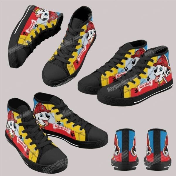 Marshall Paw Patrol Kids High Top Canvas Shoes Marshall Paw Patrol Kids High Top Canvas Shoes