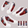 Miles Morales Kids High Top Canvas Shoes-Red Miles Morales Kids High Top Canvas Shoes-Red