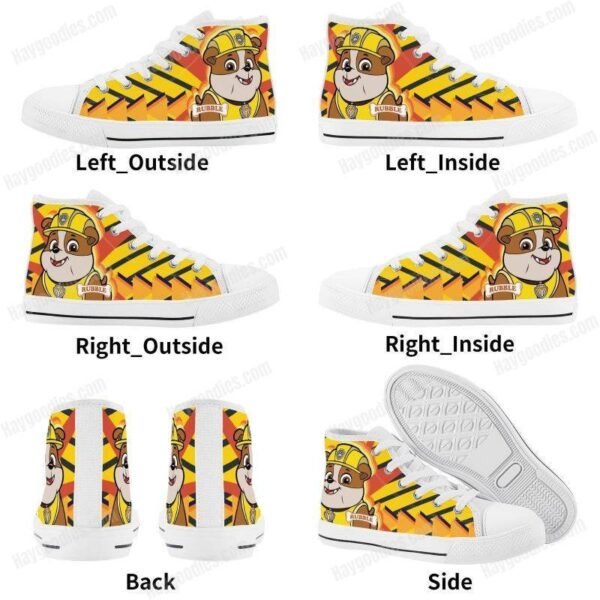 Rubble Paw Patrol Kids High Top Canvas Shoes Rubble Paw Patrol Kids High Top Canvas Shoes