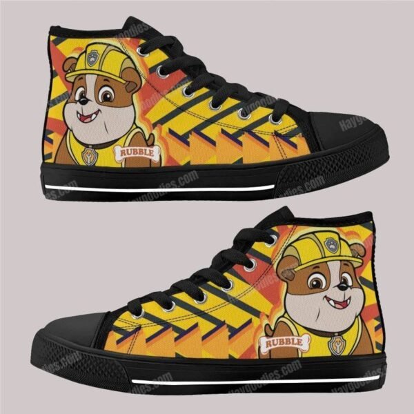 Rubble Paw Patrol Kids High Top Canvas Shoes Rubble Paw Patrol Kids High Top Canvas Shoes