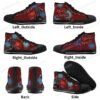 Miles Morales Kids High Top Canvas Shoes-Red Miles Morales Kids High Top Canvas Shoes-Red