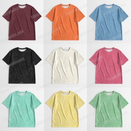 Customize Mineral Wash Style Unisex T-Shirt | Personalized Jersey Blend | Design Your Own | XS-7XL