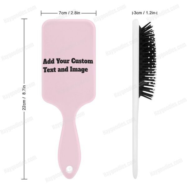Custom Hairbrush | Personalised Cushion Paddle Brush | Design Your Own